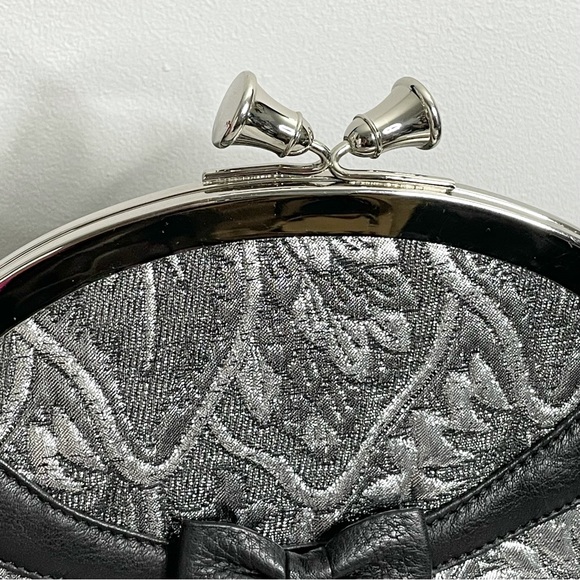 MOO ROO By Mary Norton Vintage Kiss Lock Handbag Purse Large Rare! Signed - Picture 3 of 4